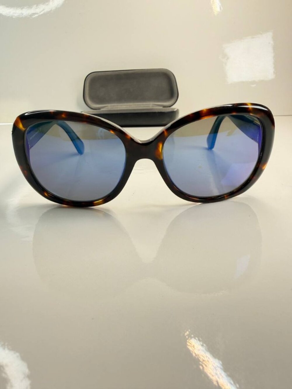 Kate Spade New York Hello Sunshine Polarized Tortoise Teal Sunglasses